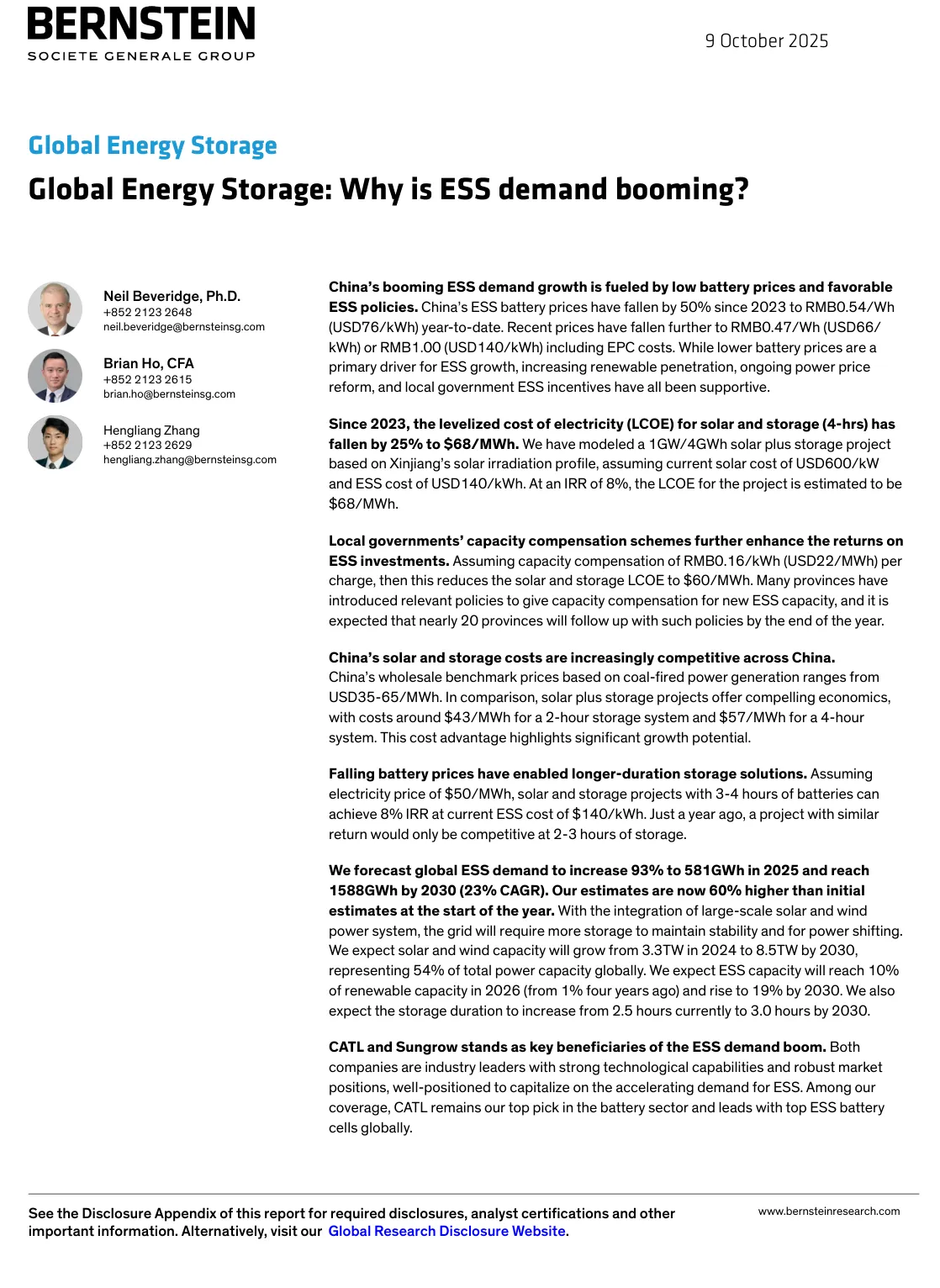 伯恩斯坦-全球能源存储：为何储能需求激增-20251009【27页】_PDF