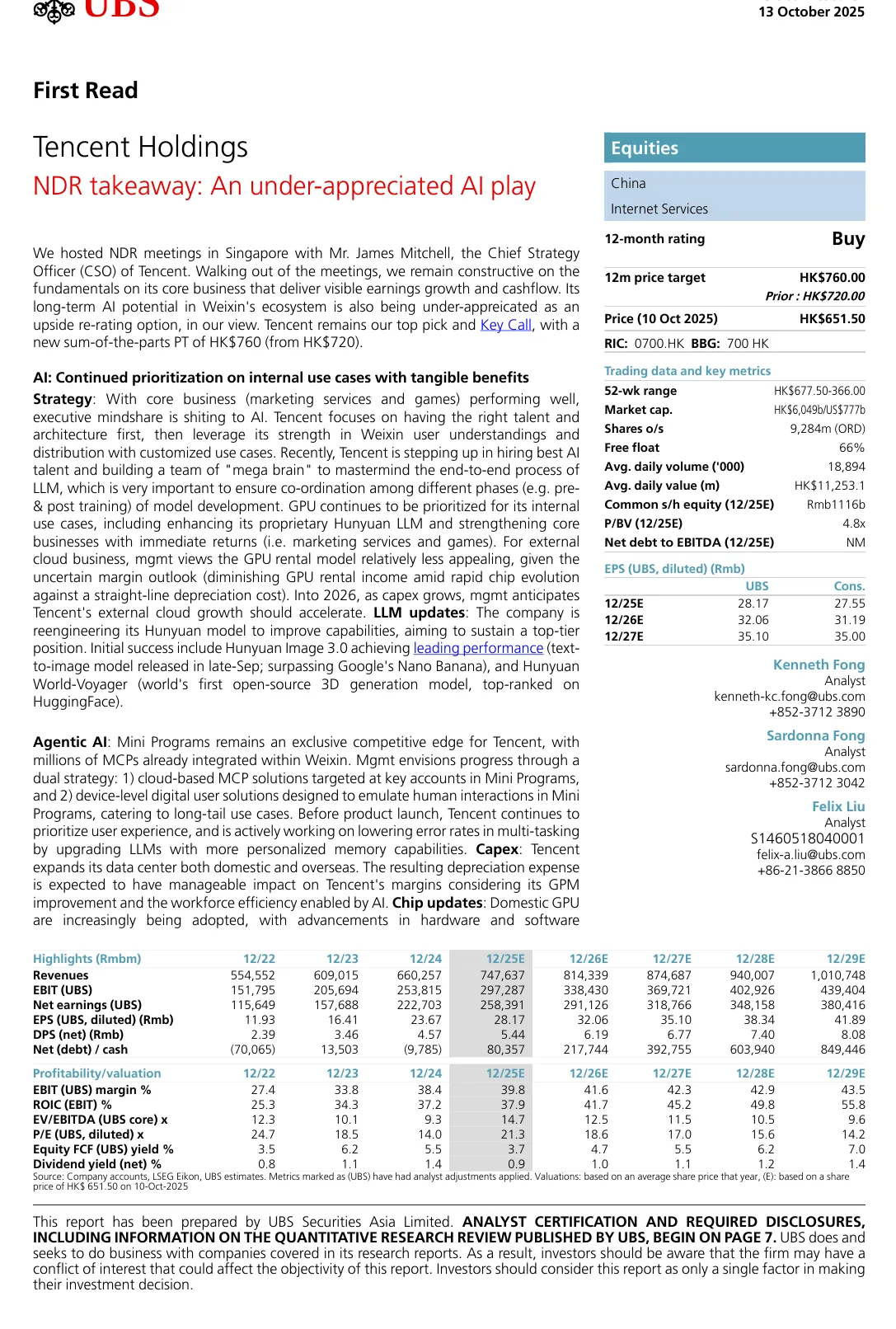 瑞银-腾讯控股：被低估的AI潜力-20231013【7页】_PDF