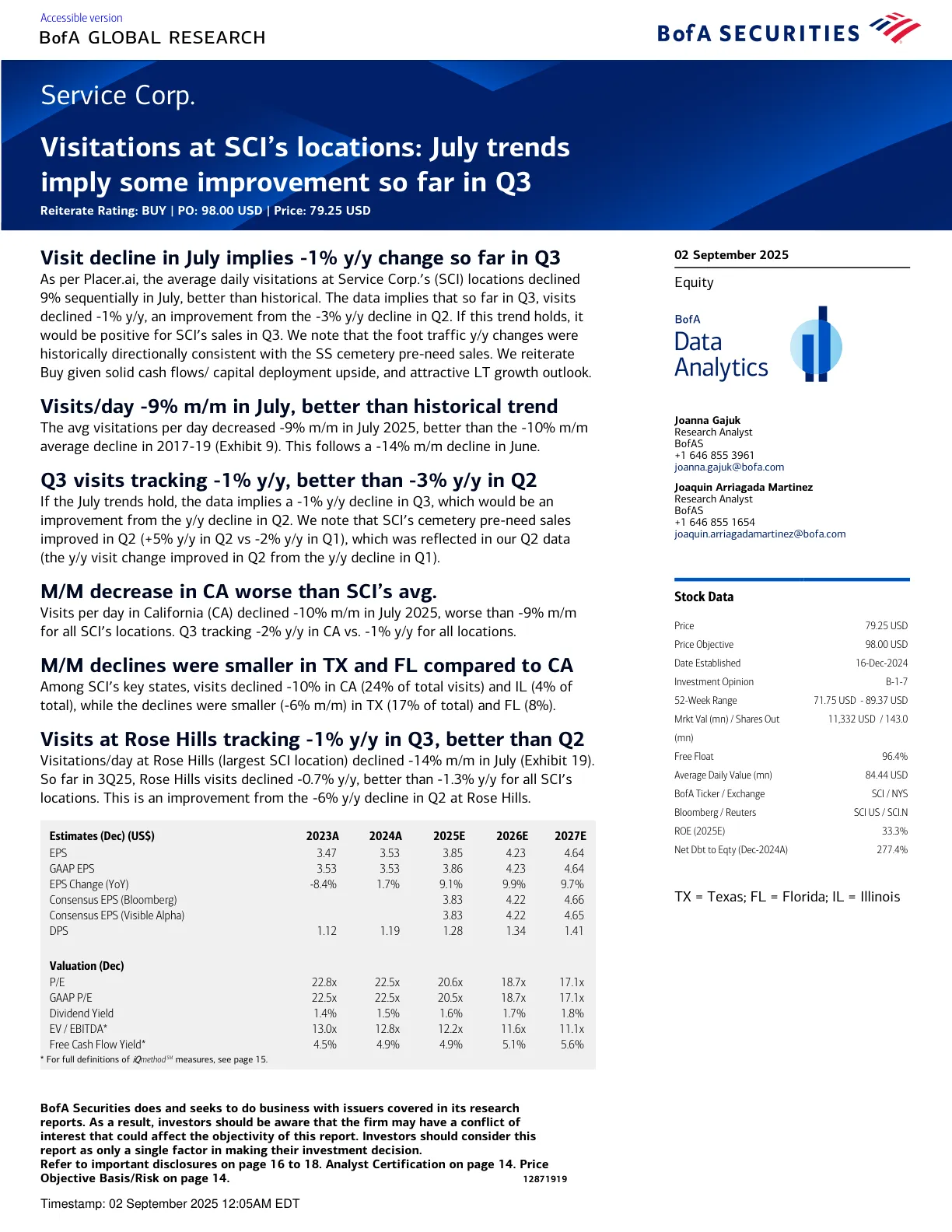 20250901-BofA-Service Corp._Visitations at SCI’s locations- July trends imply some improvement so far in Q3.pdf