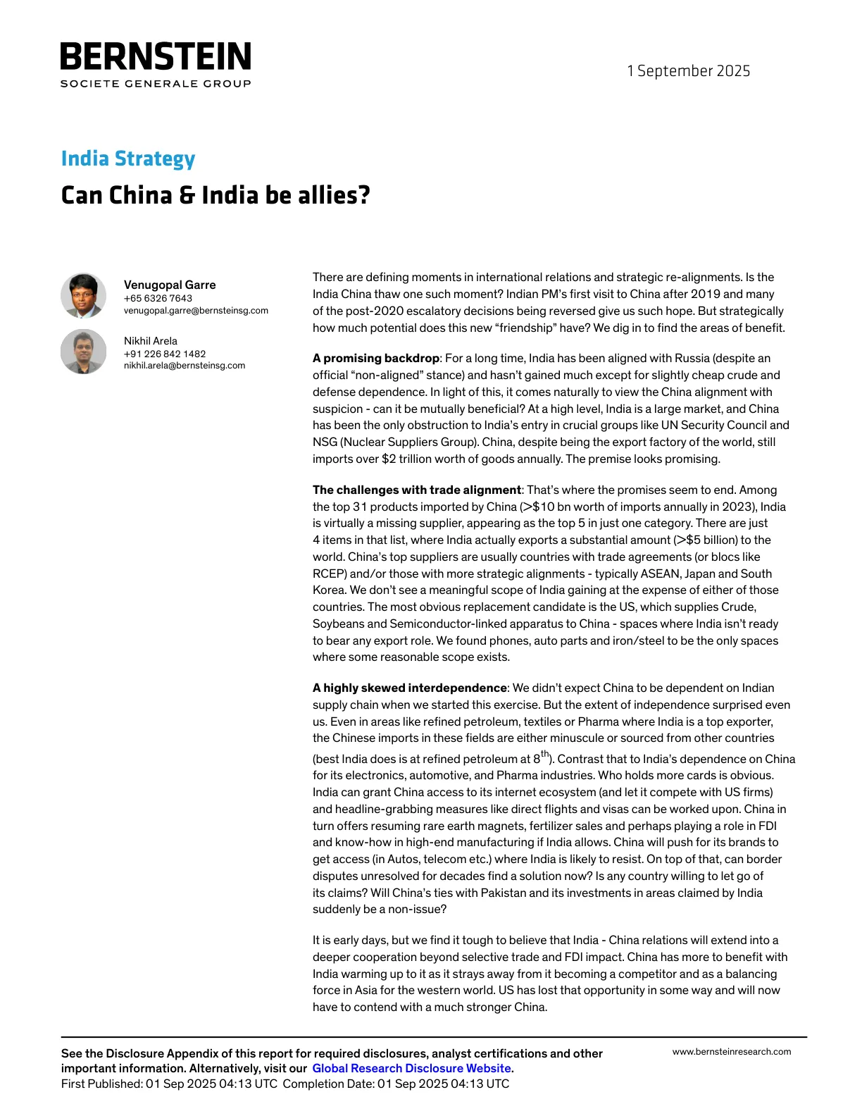 20250901-Bernstein-India Strategy：Can China & India be allies？.pdf
