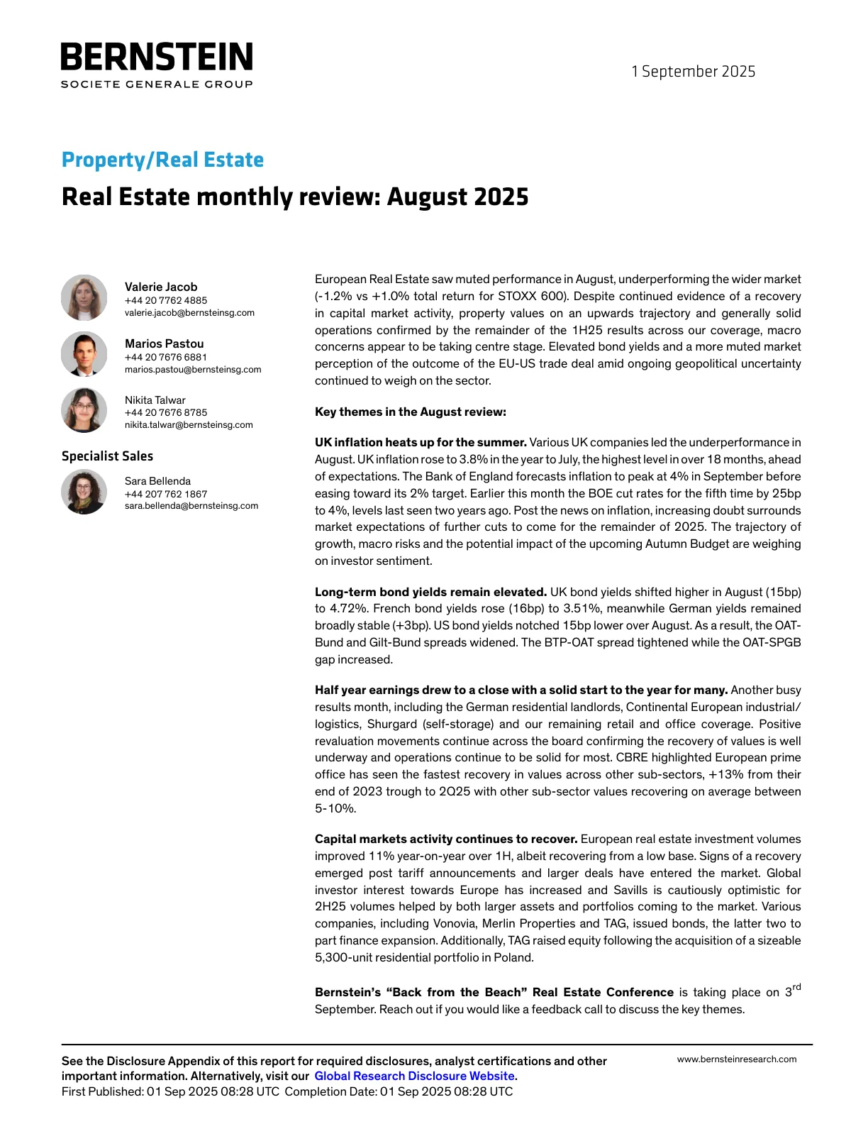 20250901-Bernstein-Real Estate monthly review： August 2025.pdf