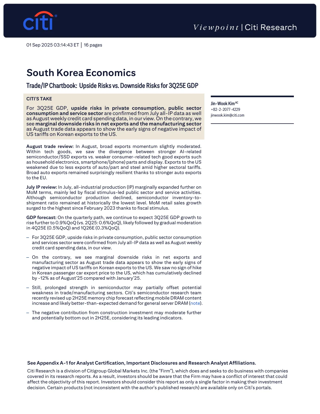 20250901-CITI-South Korea Economics：TradeIP Chartbook： Upside Risks vs. Downside Risks for 3Q25E GDP.pdf