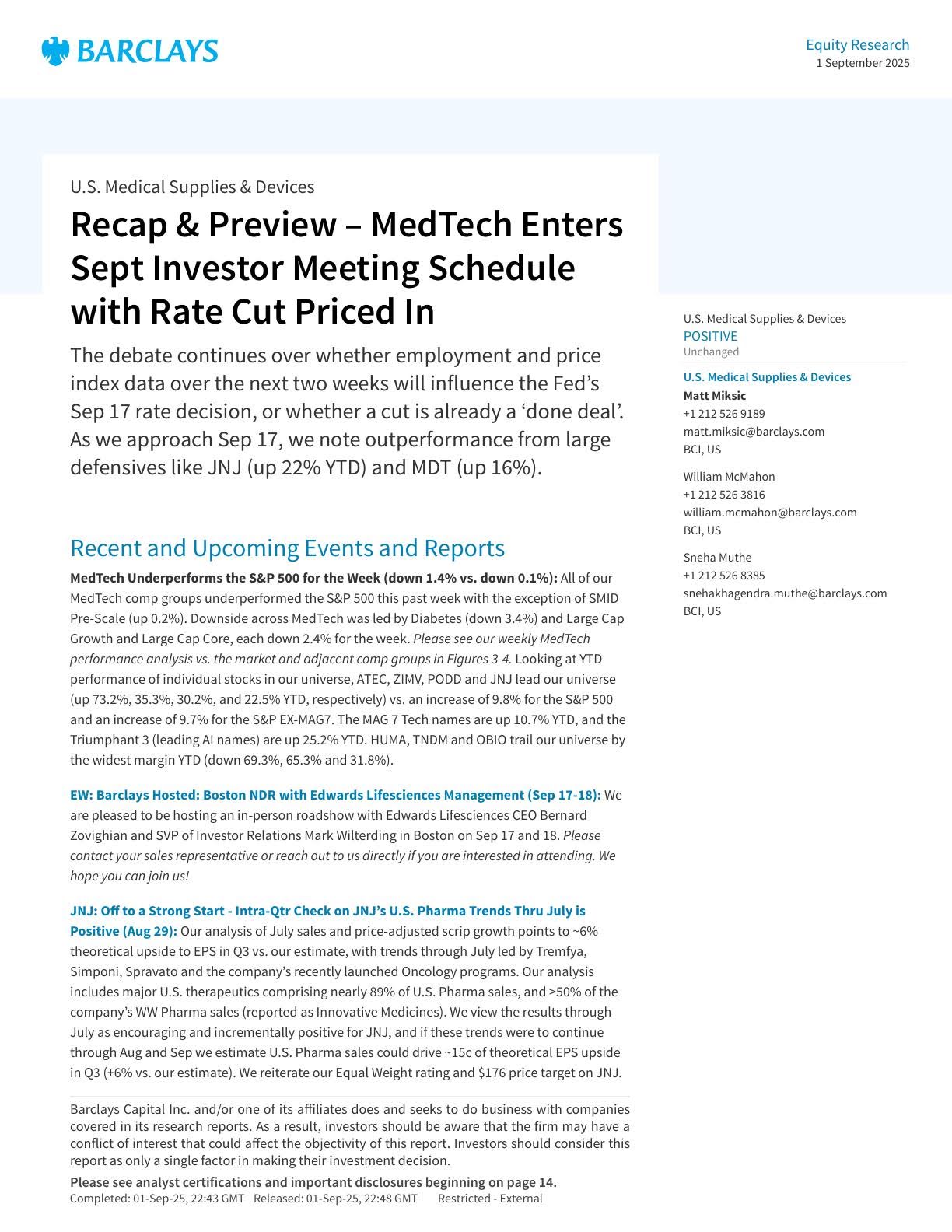 20250901-Barclays-U.S. Medical Supplies & Devices：Recap & Preview – MedTech Enters Sept Investor Mee.pdf