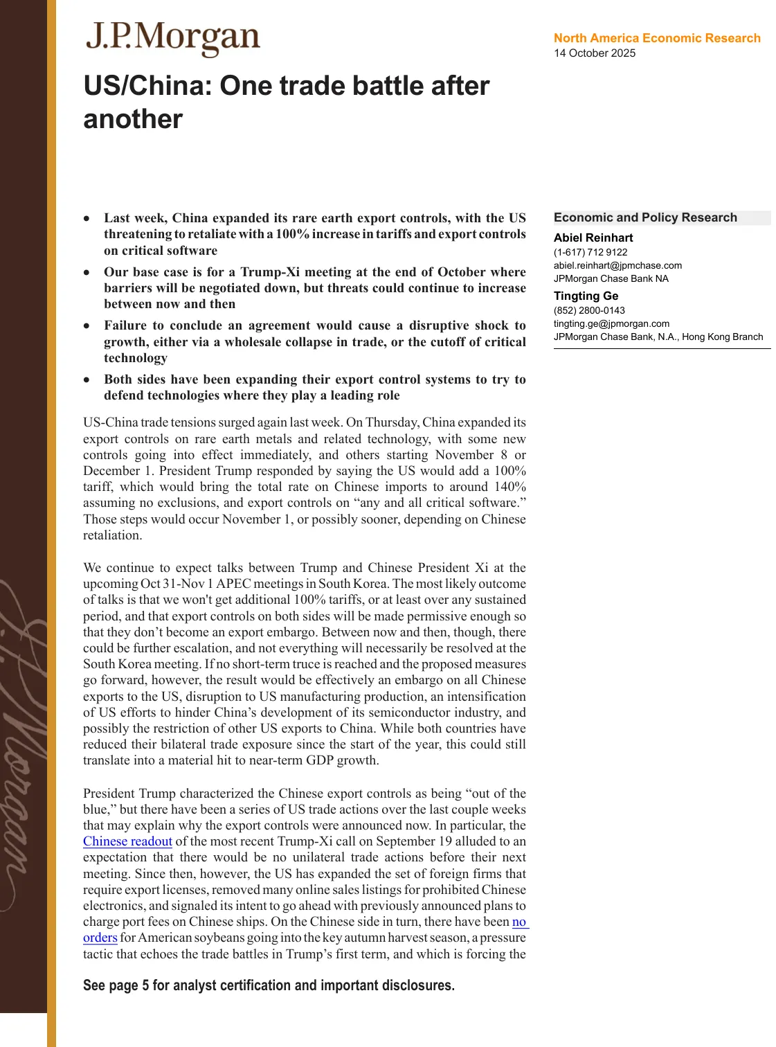 摩根大通-中美贸易战：一场接一场-US_China One trade battle after another-20231014【8页】_PDF