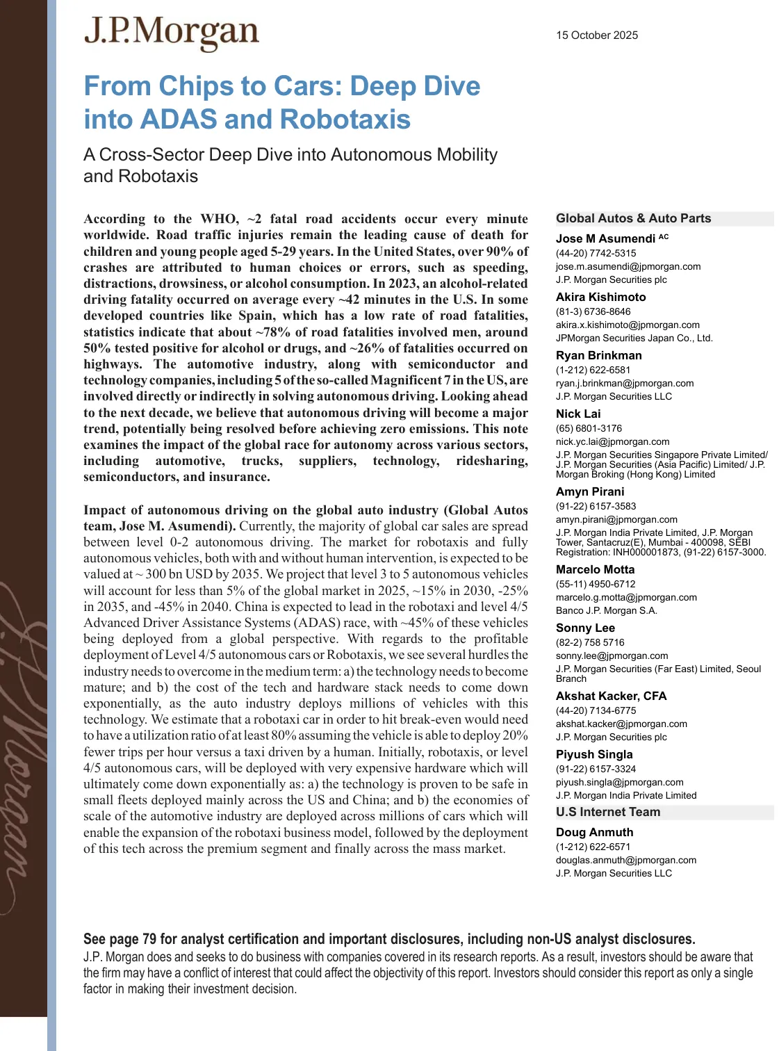 摩根大通-从芯片到汽车：深入研究ADAS和Robotaxis-20231019【84页】_PDF