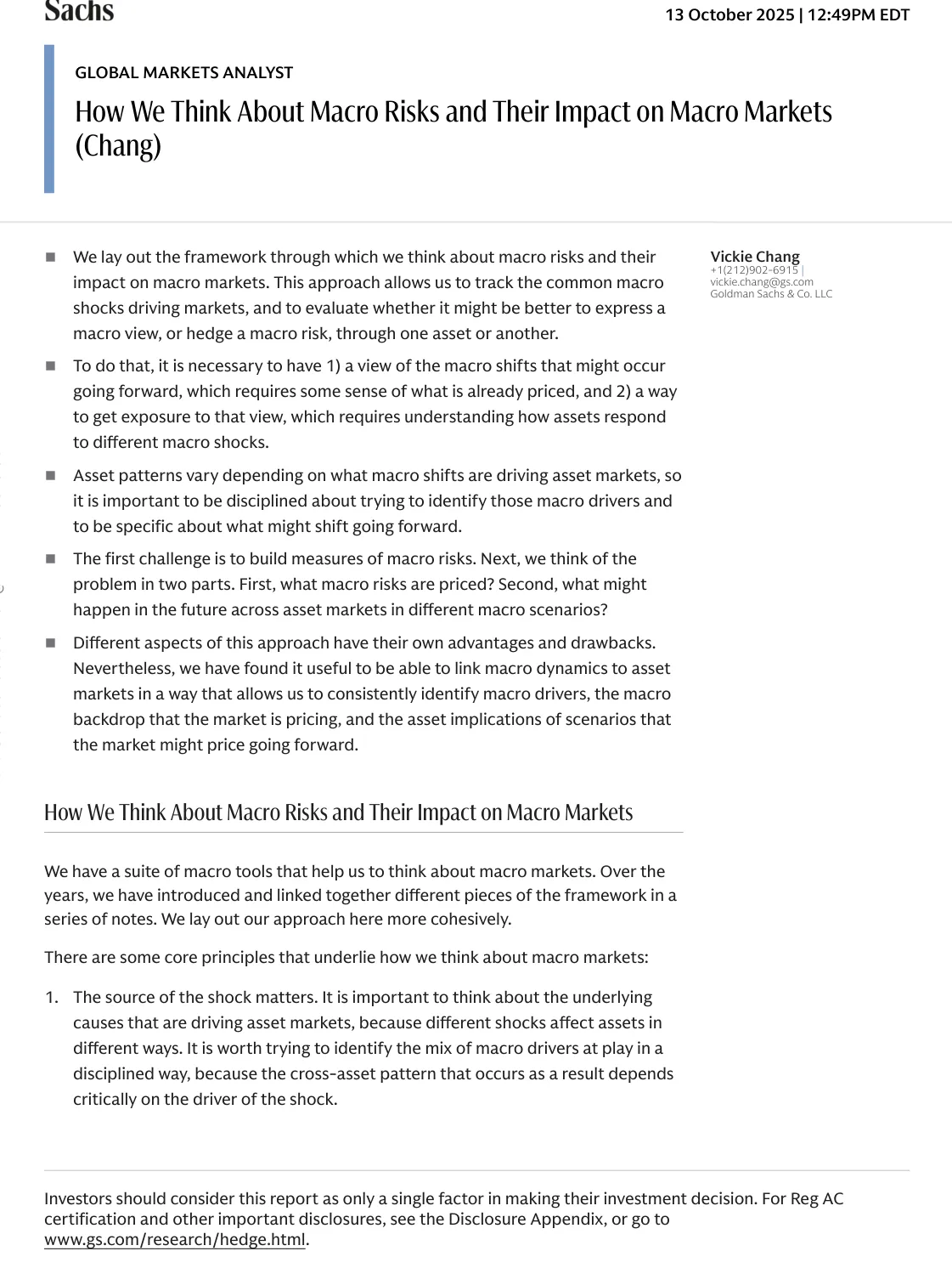 高盛-我们如何看待宏观风险及其对宏观市场的影响-How We Think About Macro Risks and Their Impact on Macro Markets-20251013【12页】_PDF